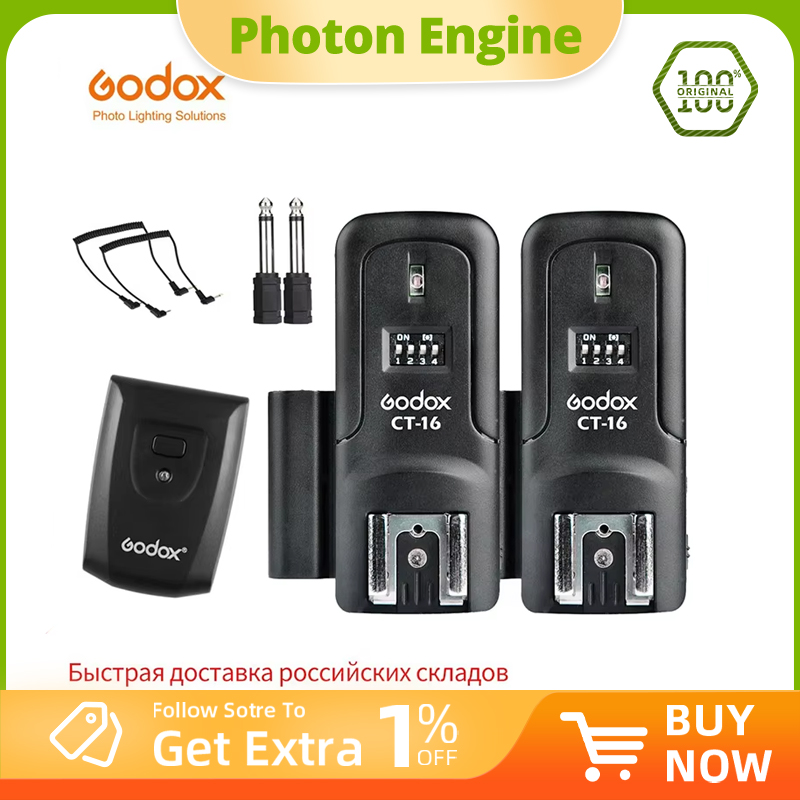 Trigger Receiver Set - Godox CT-16 16 Channels Wireless Radio