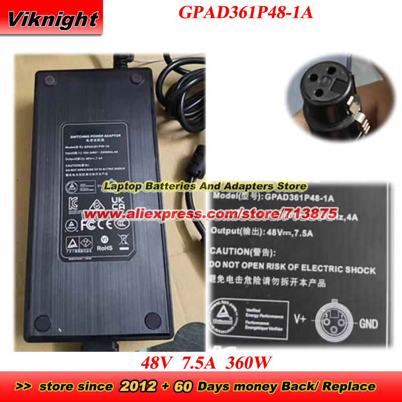 Photography Lighting Uk - GPAD361P48-1A AC Adapter 48V 7.5A 360W