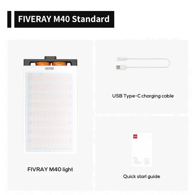 Video Light Panel Led - ZHIYUN LED Video Light FIVERAY M40