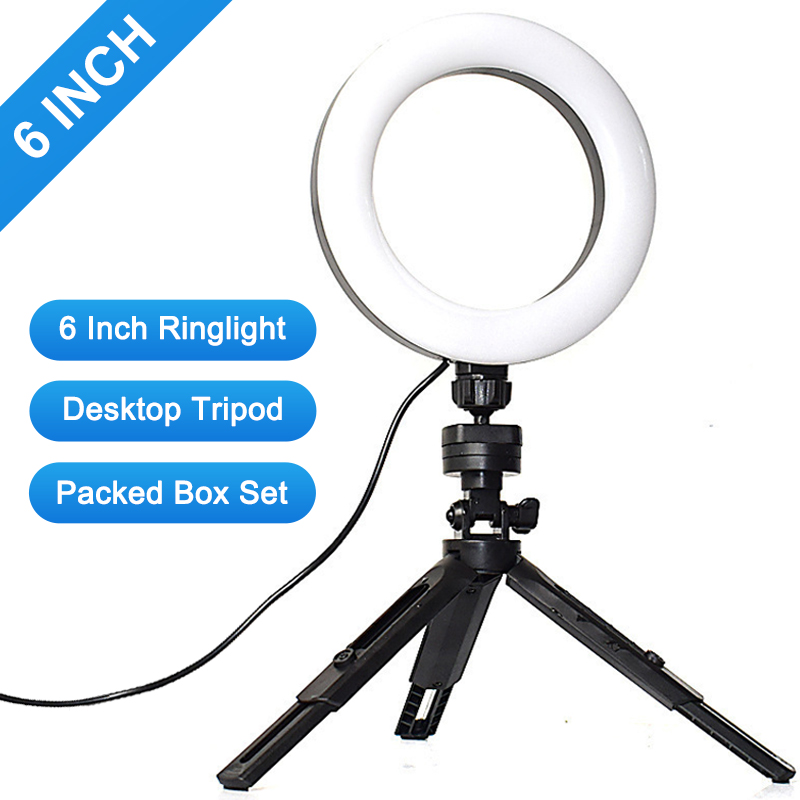 Photography Lighting Uk - 6 Inch Mini LED Selfie Ring