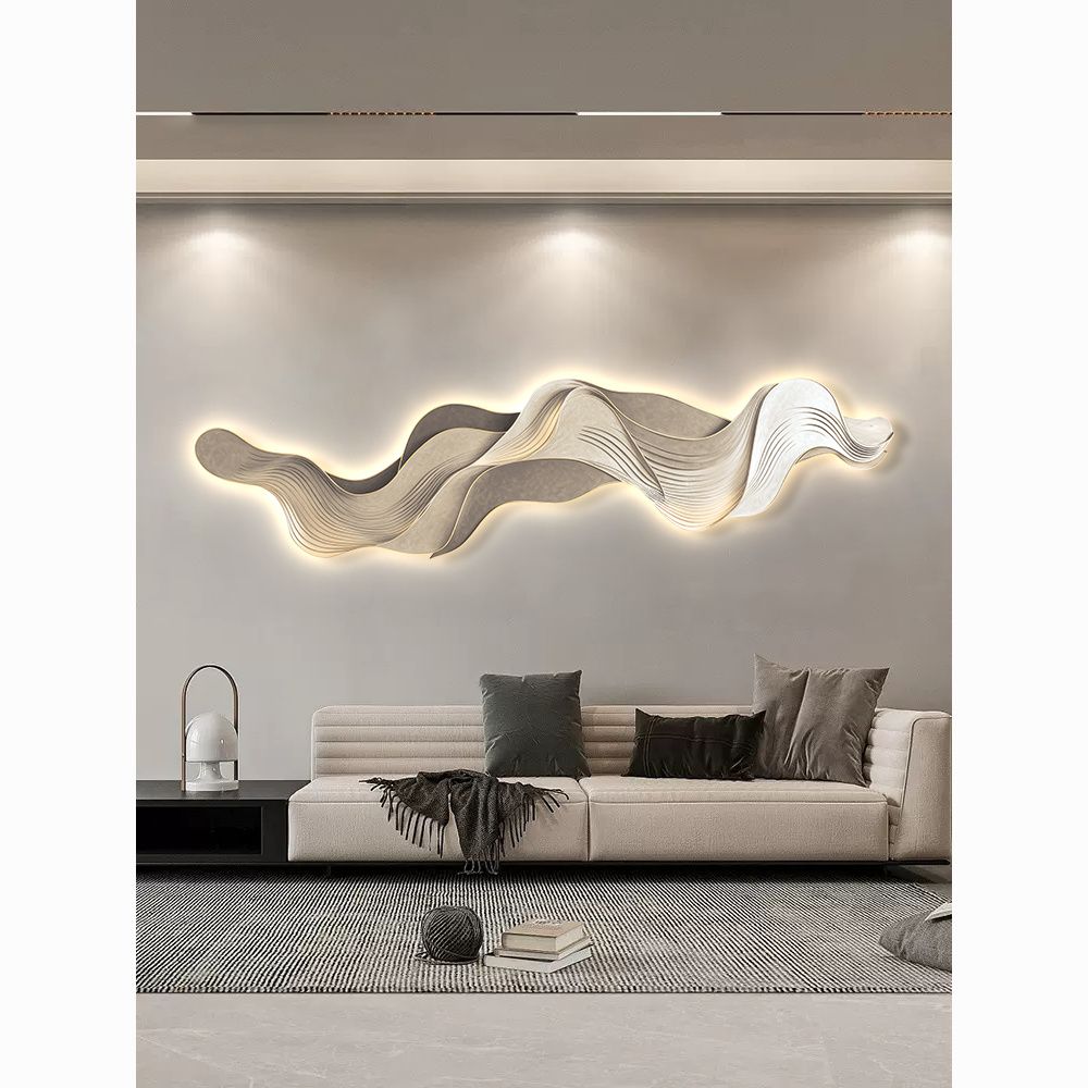 Photography Lighting Wall - Mountain light luxury sofa background wall