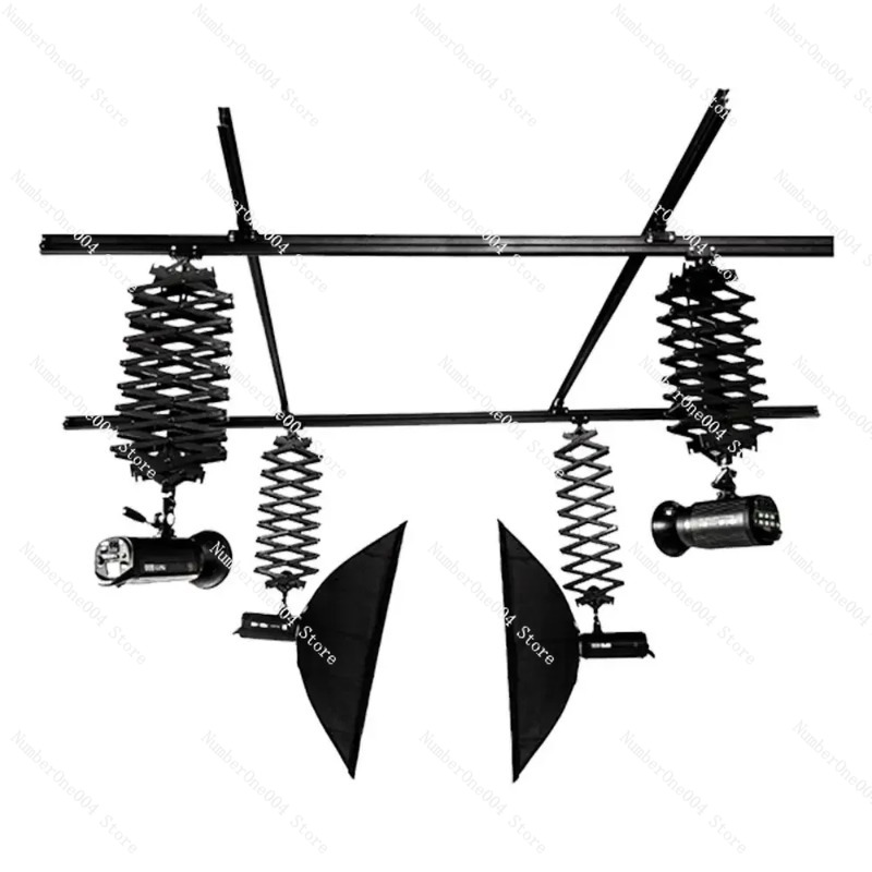 Photography Lighting Diy - 2/3/4m ceiling rail photo studio pantograph