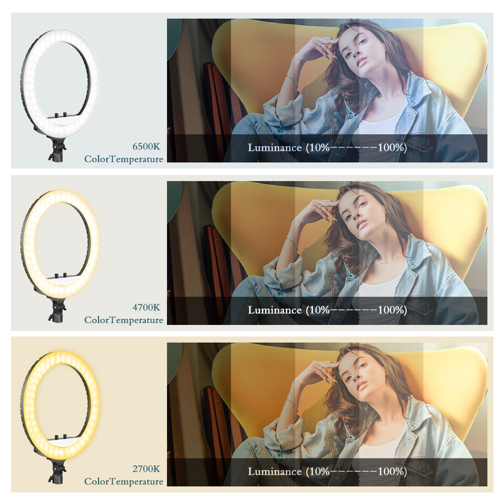 SH 18 Inch Knob Ring Light LED - Photography Lighting Overhead recensie en prijs