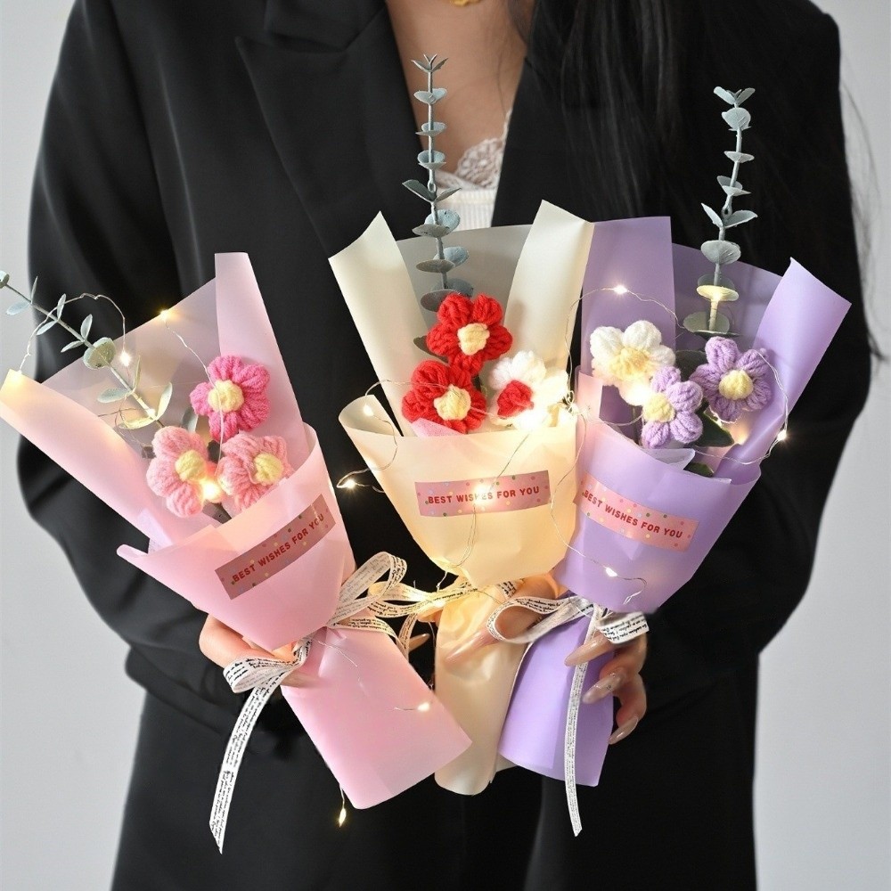 Knitted Crochet Flowers Bouque - Photography Lighting Simulator Free recensie en prijs