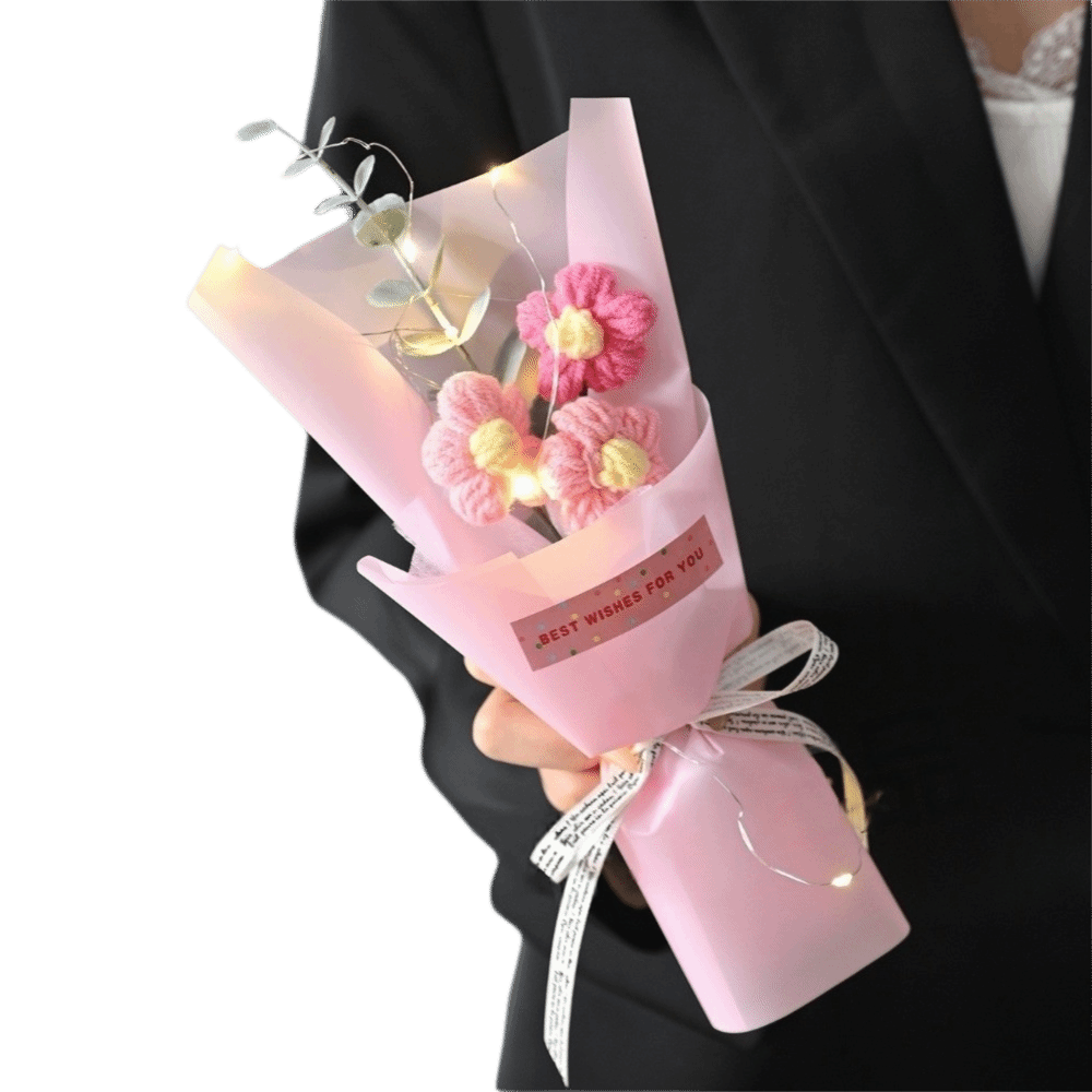 Knitted Crochet Flowers Bouque - Photography Lighting Simulator Free recensie en prijs