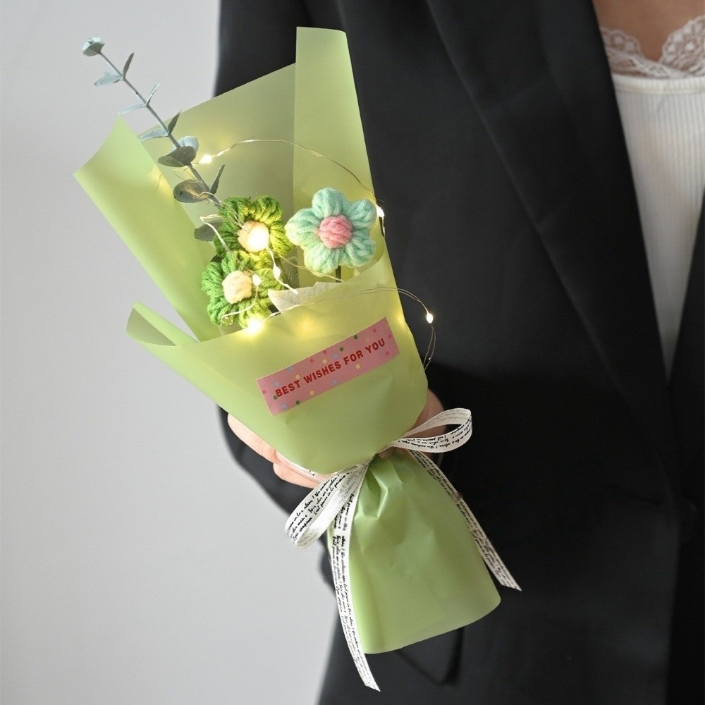 Knitted Crochet Flowers Bouque - Photography Lighting Simulator Free recensie en prijs