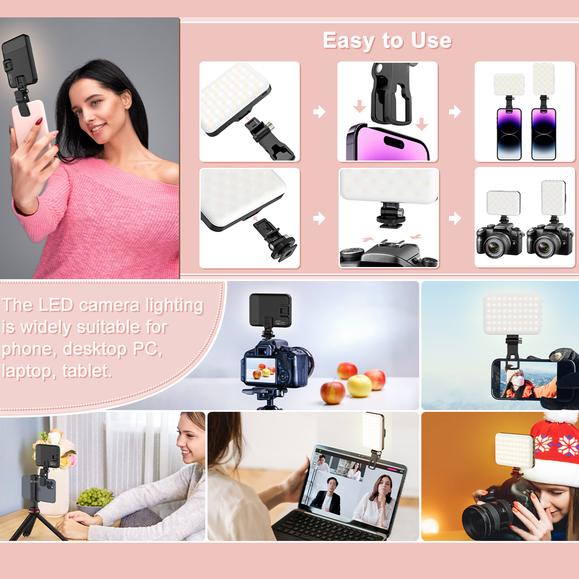 LED Selfie Light 60 High Power - Quality Photography Lighting recensie en prijs