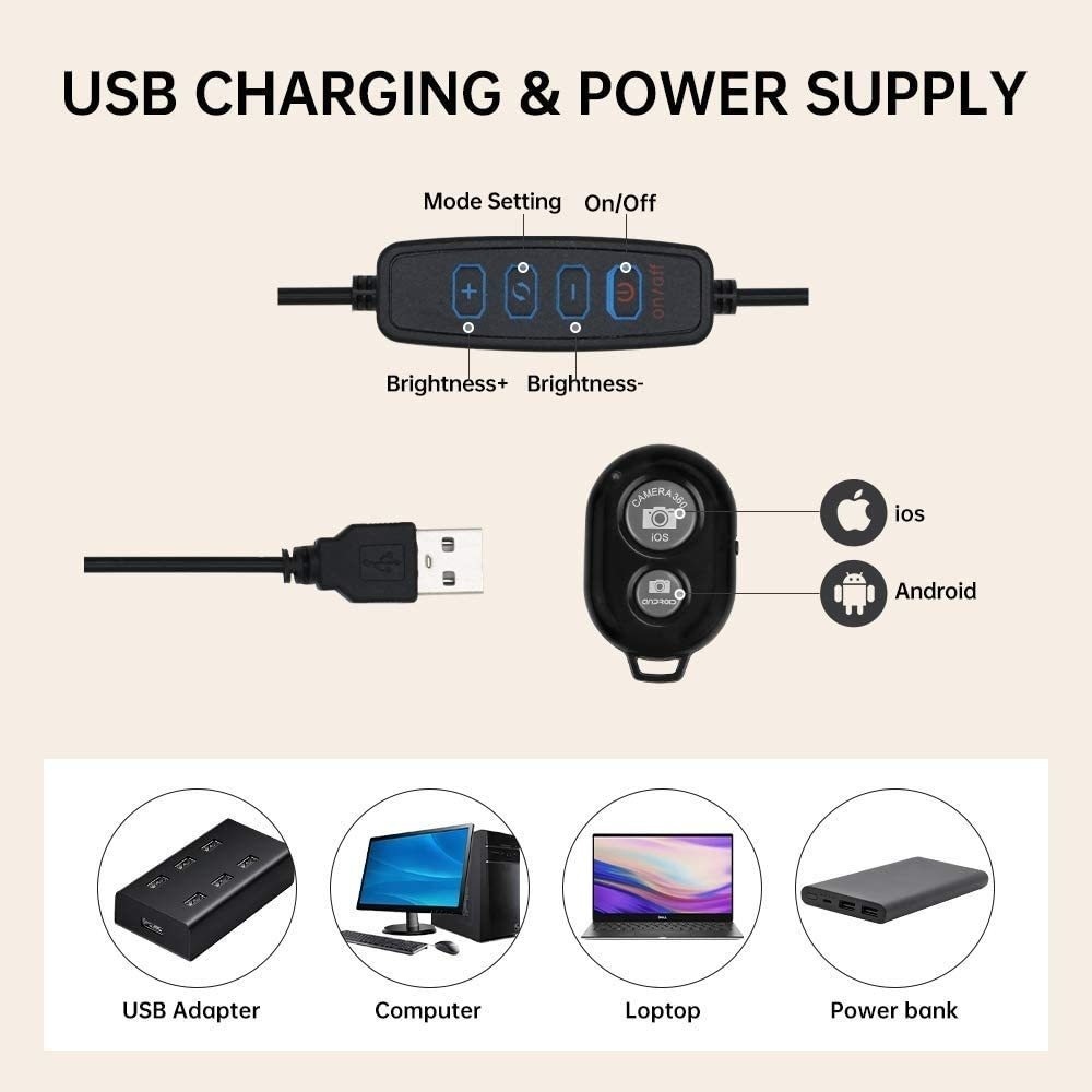 16cm/26cm/30cm LED Selfie Ring - Photography Lighting Overhead recensie en prijs