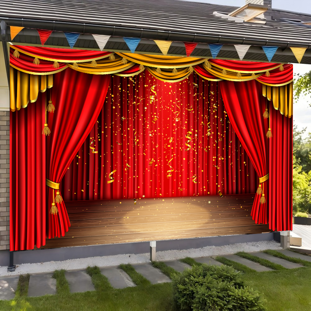 Red Theater Curtain Party Back - Photography Lighting Background recensie en prijs