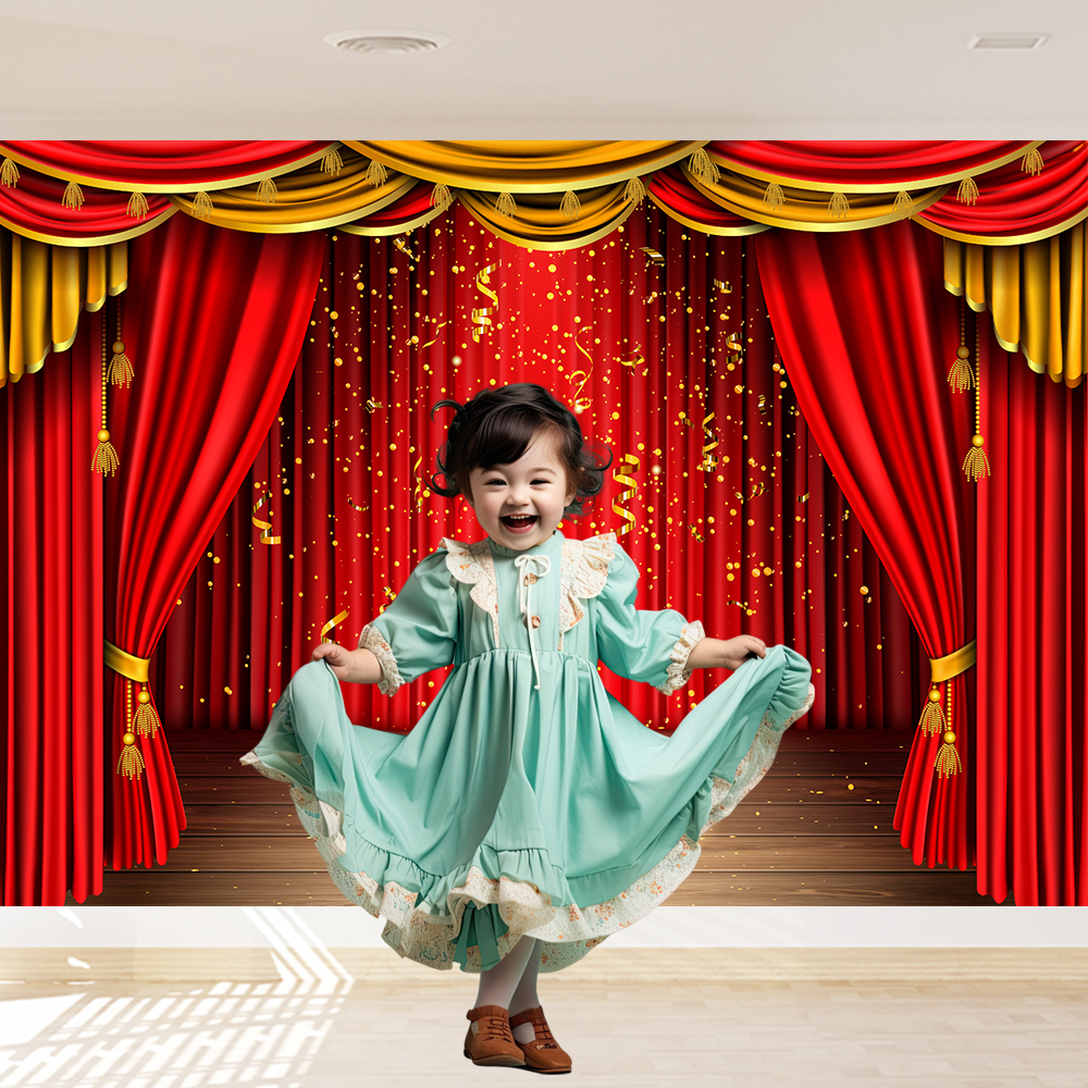 Red Theater Curtain Party Back - Photography Lighting Background recensie en prijs
