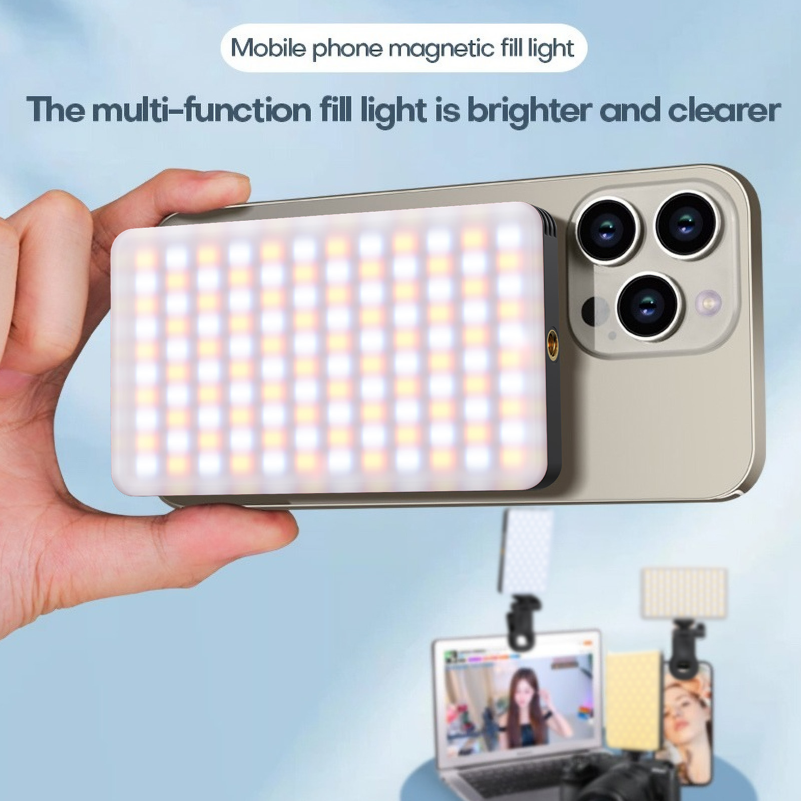 Magnetic Phone Fill Light Dual - Video Light Panel Led recensie en prijs