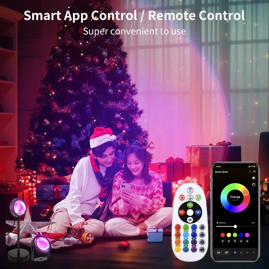Smart LED Sunset Projector Lam - Photography Lighting Diy recensie en prijs