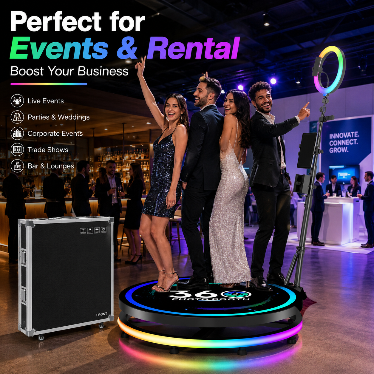 360 Photo Booth Machine with R - Photography Lighting Rental recensie en prijs