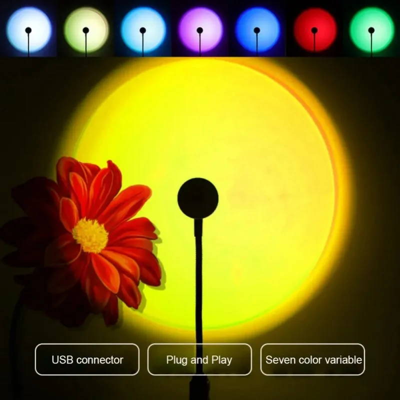 Mini USB ED Sunset Lamp Nightl - Photography Lighting Wall recensie en prijs