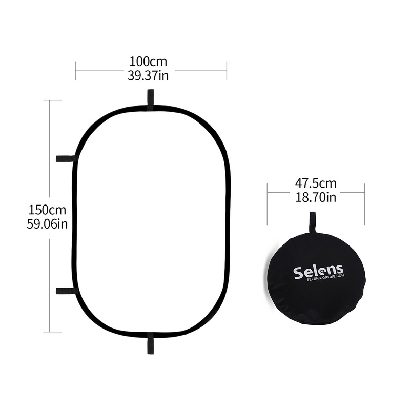 100X150CM Foldable Oval Reflec - Video Light Panel Led recensie en prijs