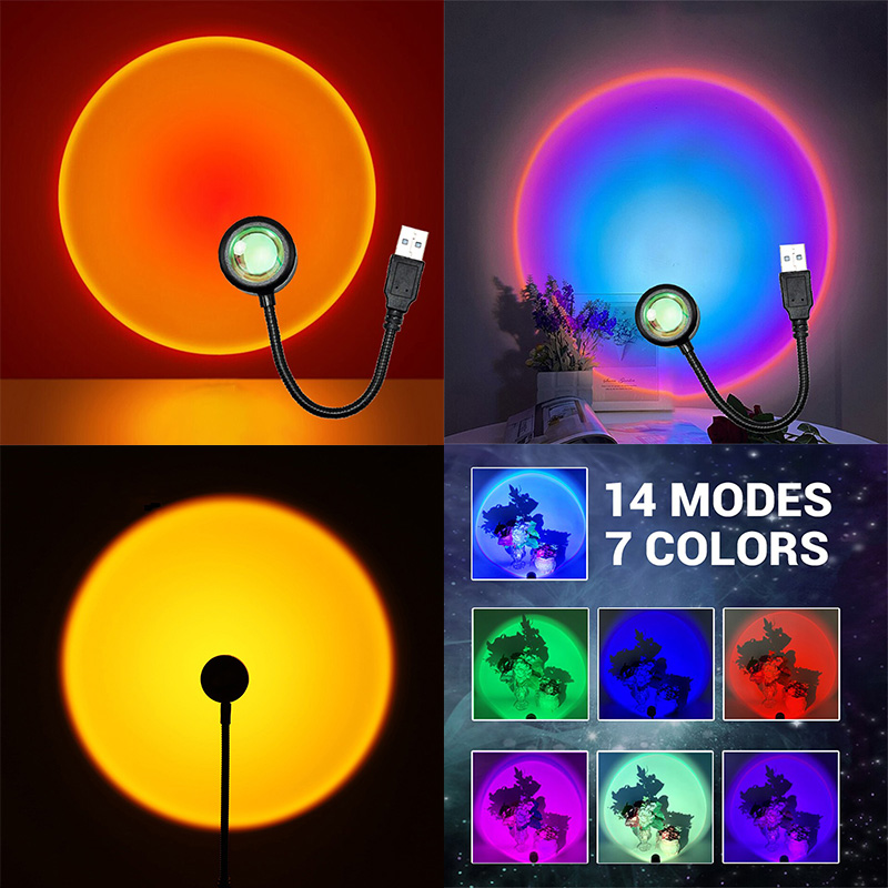 ZK40 LED Sunset Lamp Nightligh - Photography Lighting Diy recensie en prijs