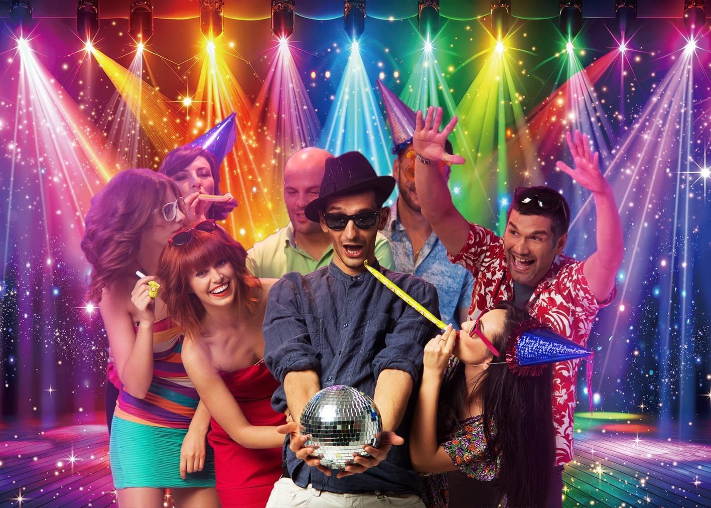 Disco Backdrop 7x5FT Colorful  - Photography Lighting For Products recensie en prijs