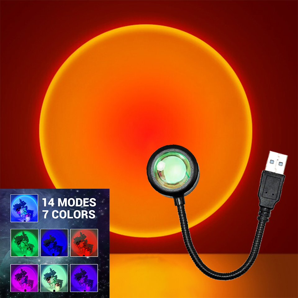 LED Sunset Lamp Nightlights US - Photography Lighting Diy recensie en prijs
